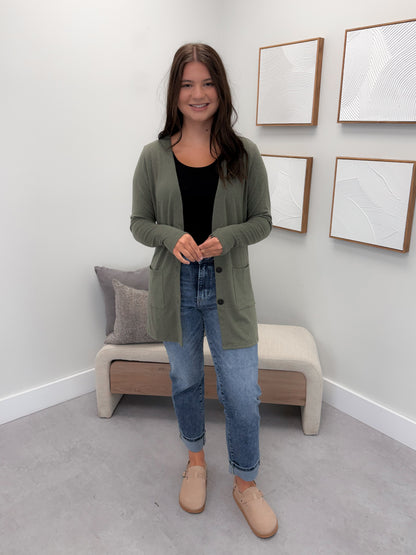 Cori Cardigan in Olive