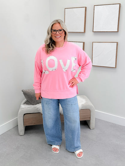 Lovely Pullover in Pink