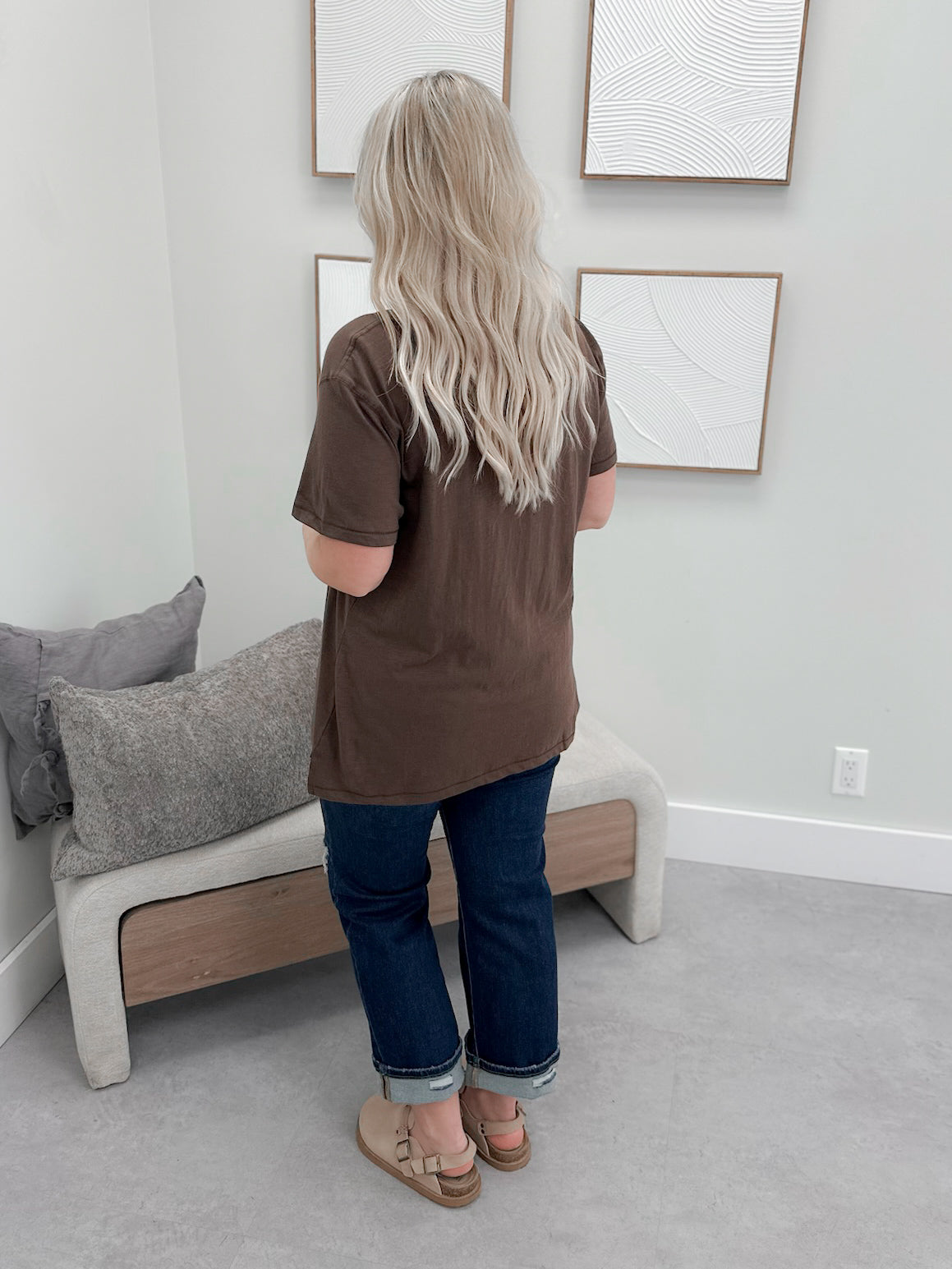 209 Tee in Chocolate by Twenty Nine The Label