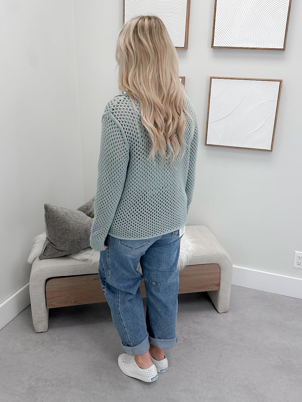 Payton Sweater in Sea Glass