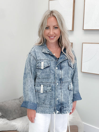 Siga Jean Jacket in Acid Wash