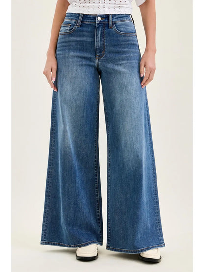 Burnett High Waist Pallazzo Jeans By Judy Blue