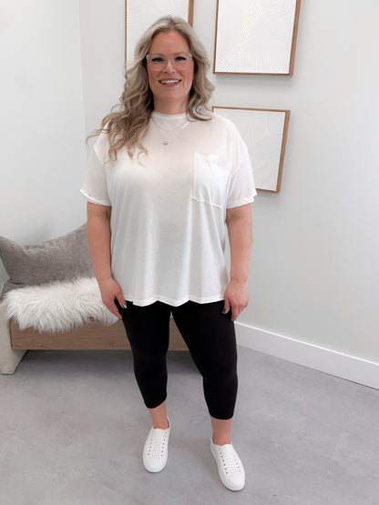 Kennedy Tee in Cloud