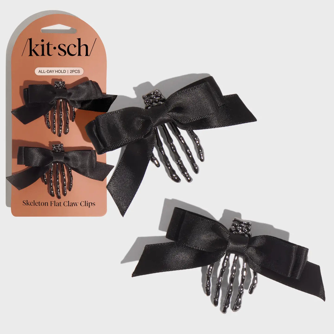 Skeleton Flat Claw Clips 2 PC Set