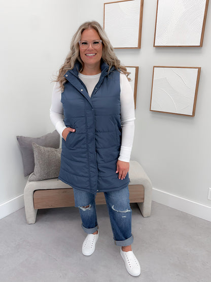609 Vest in Navy by Twenty Nine The Label