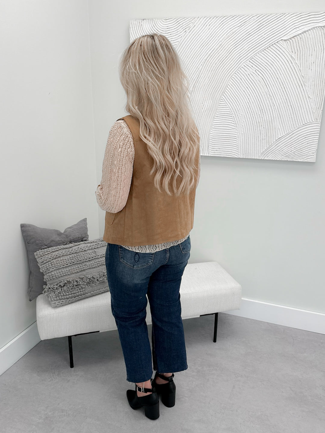 Georgia Vest in Camel
