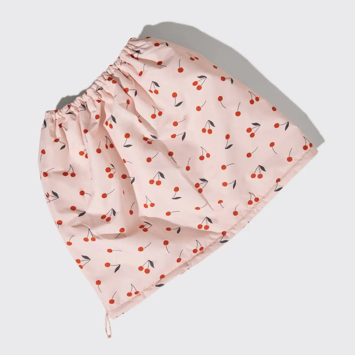 Satin-Lined Flexi Shower Cap in Cherry Print by Kitsch