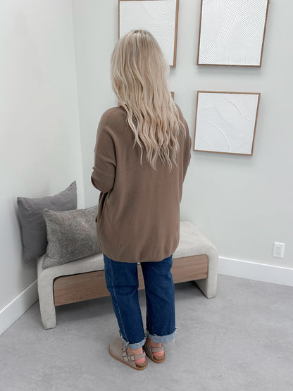 229 Pocket Sweater in Cocoa by Twenty Nine The Label