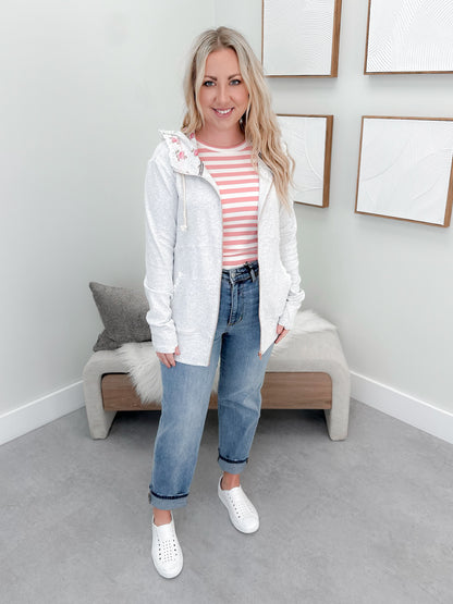 Fullzip Sweatshirt in Morning Mist by Ampersand Avenue