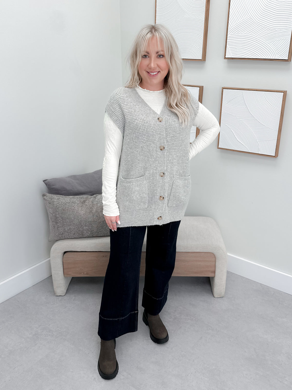 Jerrie Sweater in Grey
