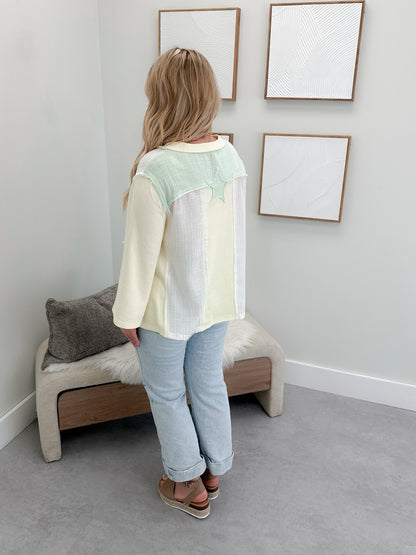 Shooter Long Sleeve in Light Yellow