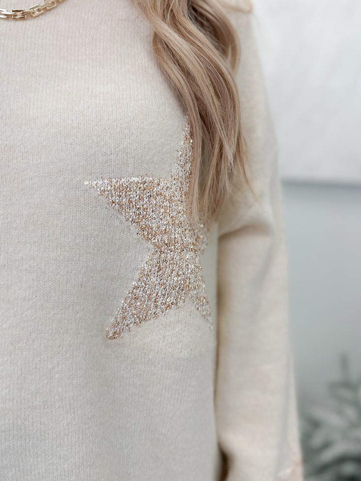 Starry Sweater in Cream