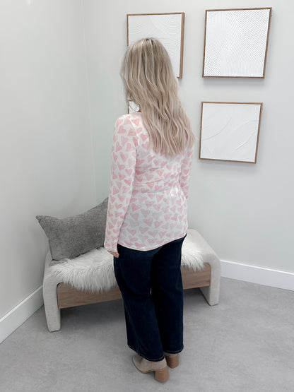 Sweet Heart Long Sleeve in Pink