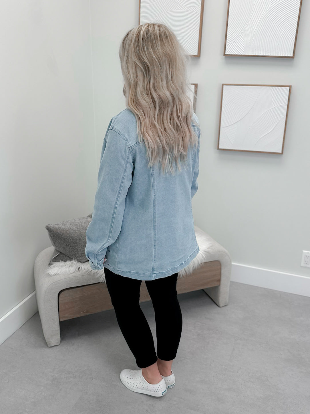 Brenna Jean Jacket in Light Wash