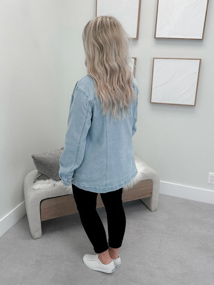 Brenna Jean Jacket in Light Wash