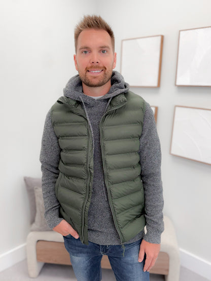 Mens Woodrow Vest in Green