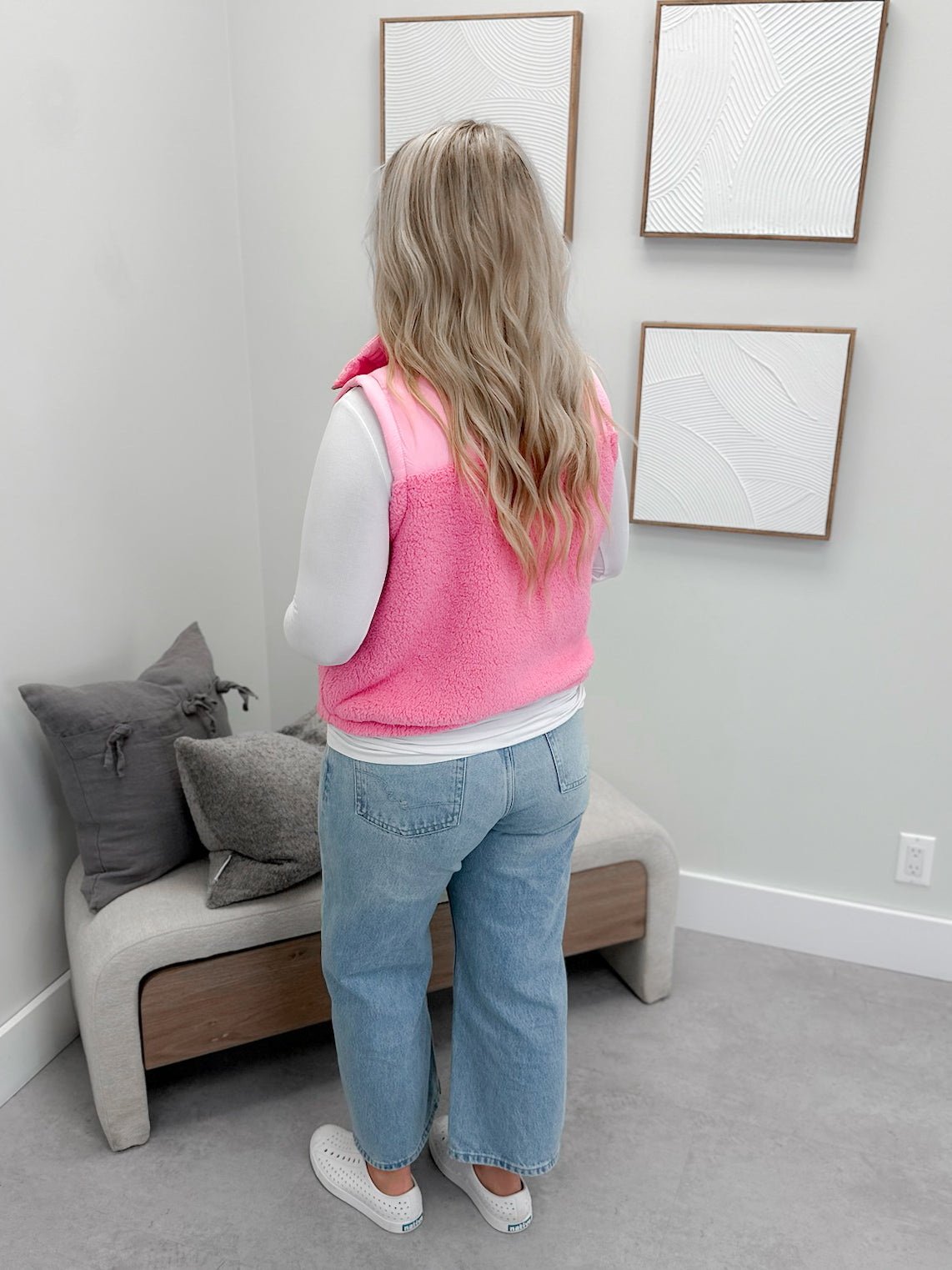 Tegan Vest in Pink