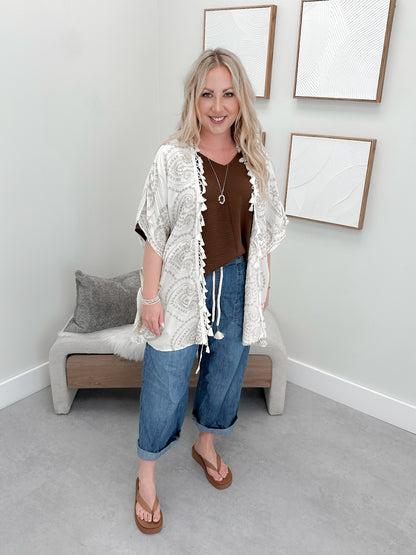Mamba Cardigan in Wheat
