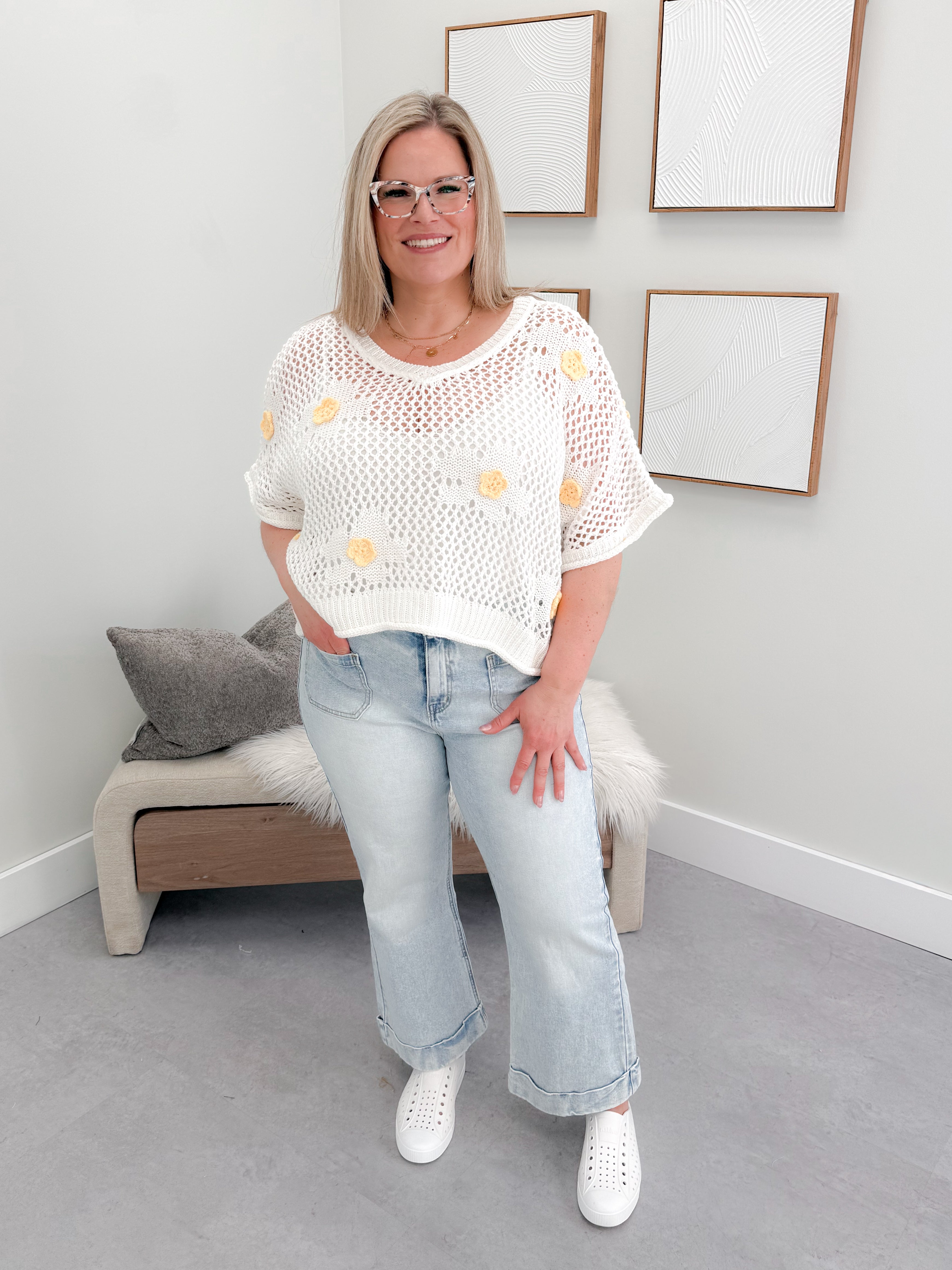 Flara Sweater in Off White