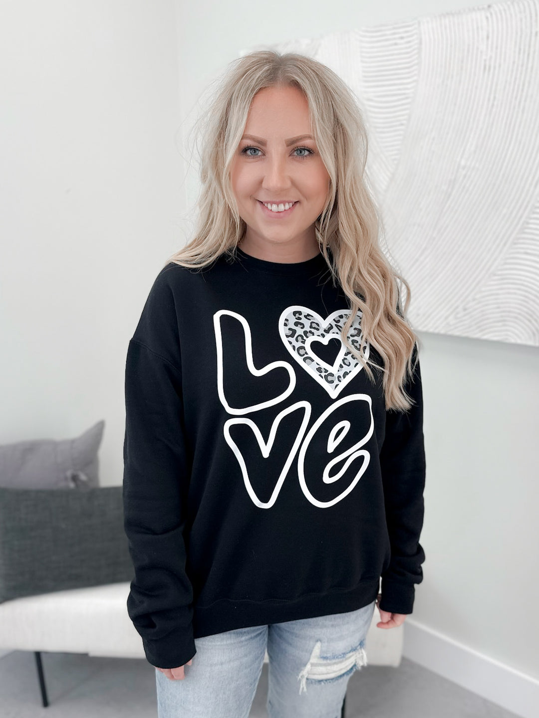 Leo Love Pullover in Black by Ash + Antler