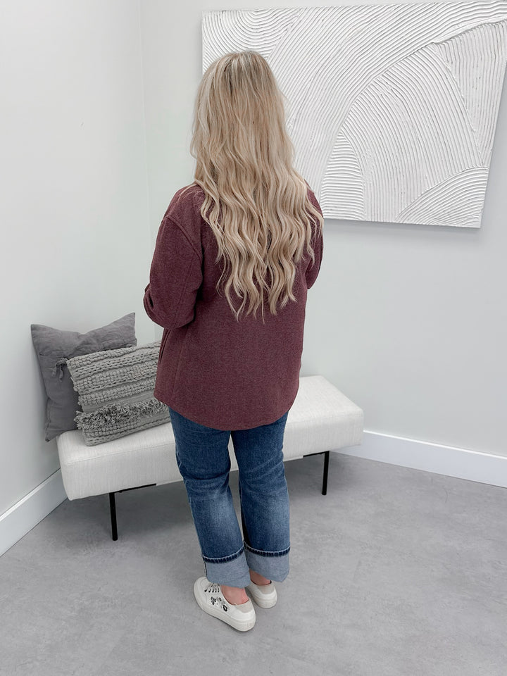 Autumn Shacket in Wine