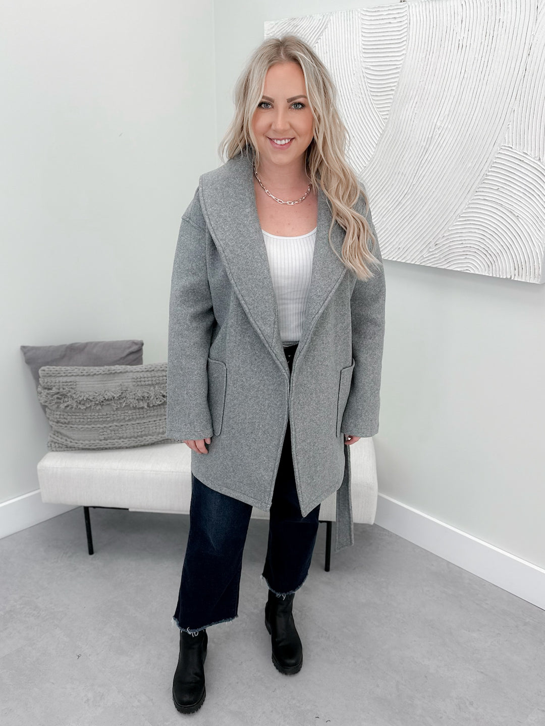 Dressed Up Jacket in Grey by RD Styles