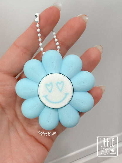 Flower Clicker Keychain