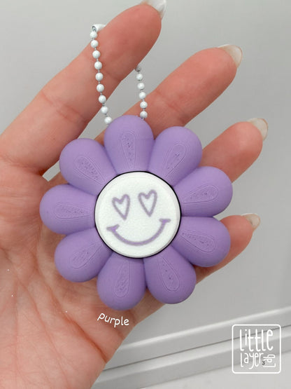 Flower Clicker Keychain