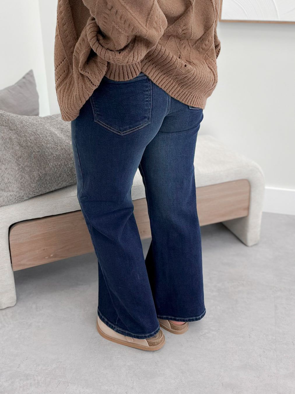 Rayne Wide Leg High Rise PETITE Jeans by Judy Blue