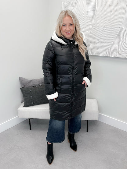 Harbin Puffer Coat in Black