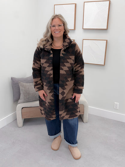 Sonoma Fleece Jacket in Coffee Bean