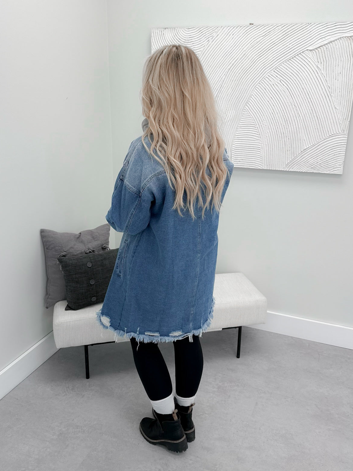 Baylor Denim Shacket - Small