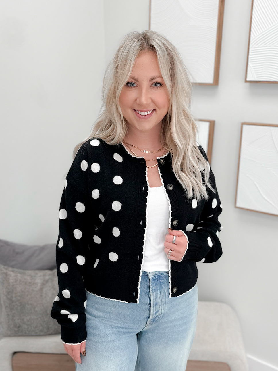 Cozy Knit Cardigan in Full Circle by Ampersand Ave