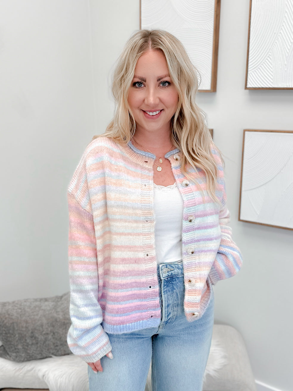 Ever Cardigan in Rainbow