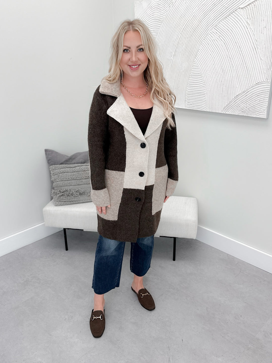 Homey Cardi in Brown
