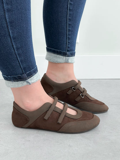 Gadara Mary Jane Sneaker in Brown