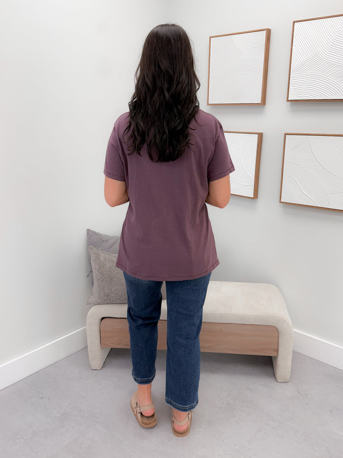209 Tee in Plum by Twenty Nine The Label