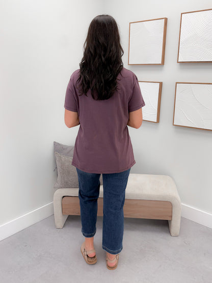 209 Tee in Plum by Twenty Nine The Label