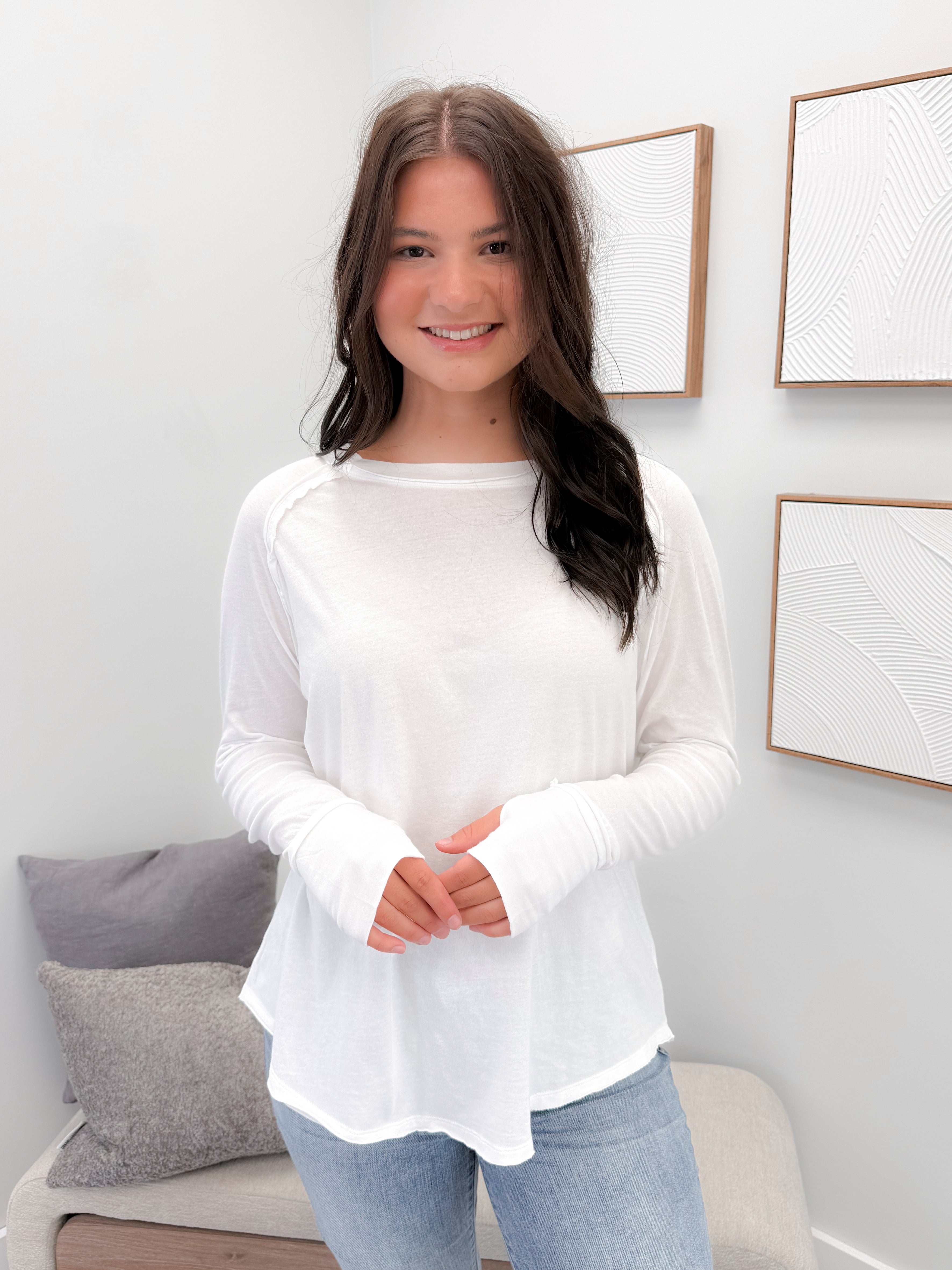 Harlyn Long Sleeve in Cloud