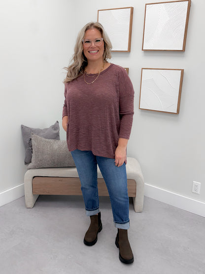 Ethel Long Sleeve in Mauve