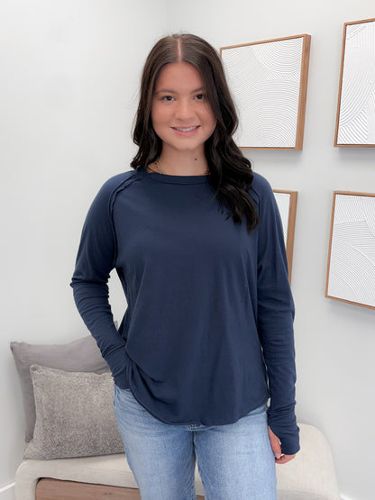 Harlyn Long Sleeve in Navy