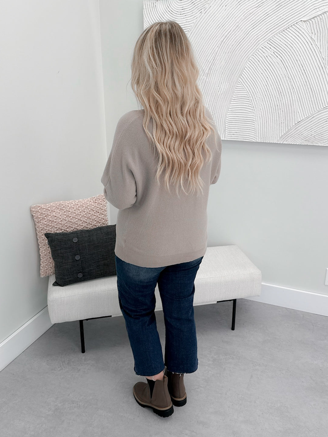 June Waffle In Warm Grey