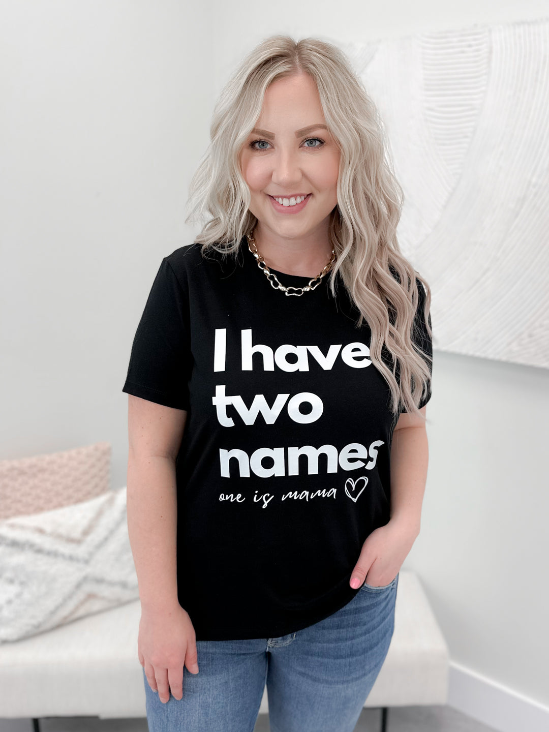 Mama is My Name Tee in Black by Ash + Antler