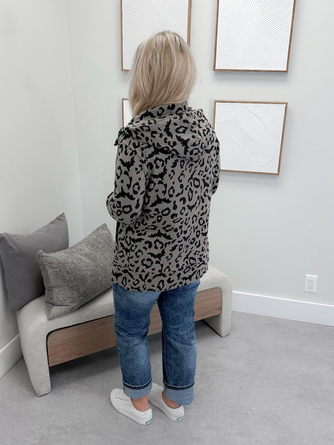 Feline Batty FullZip Sweatshirt by Ampersand Ave