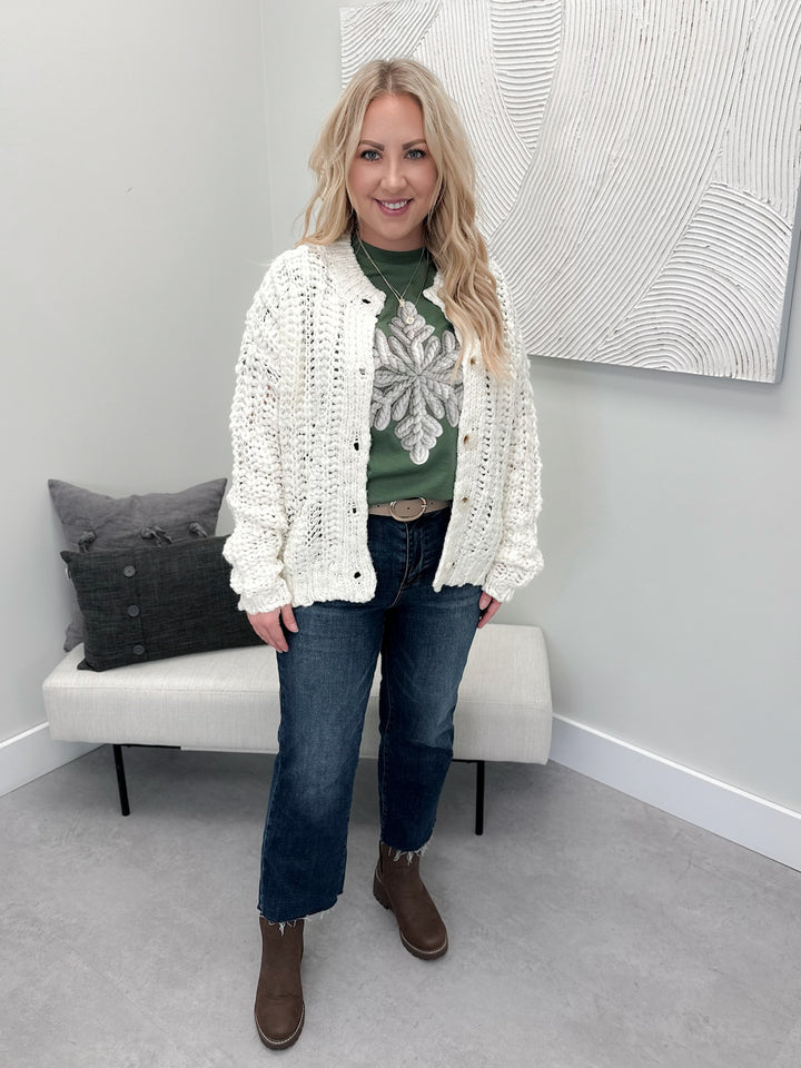 Ellie Cardigan in Cream