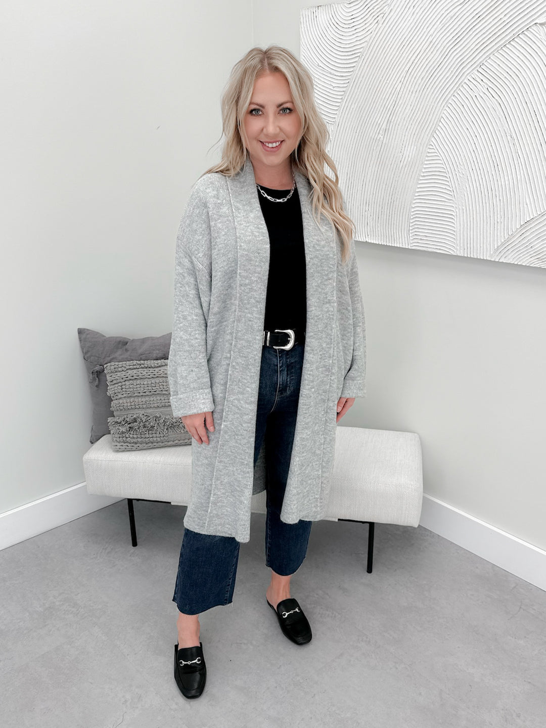 Nalani Cardigan in Grey