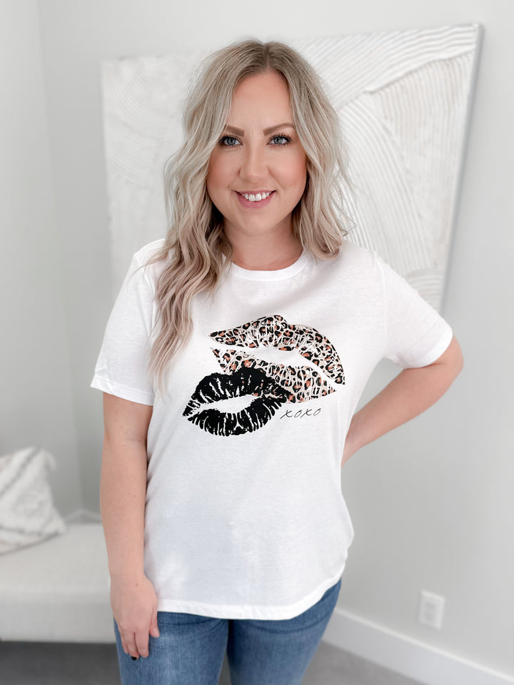 XOXO Tee in White by Ash + Antler