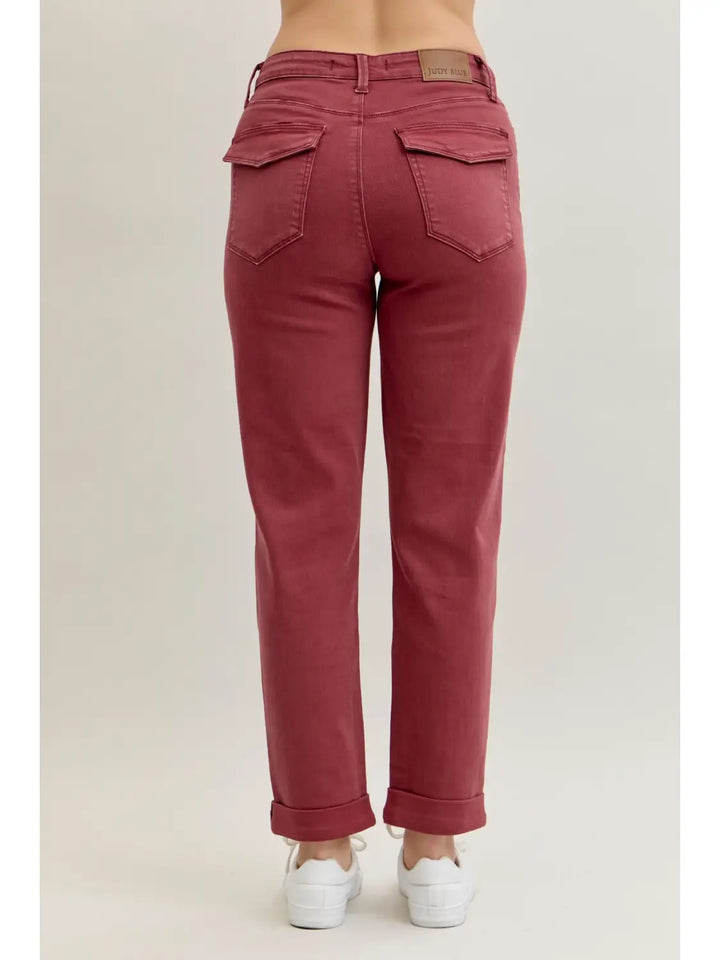 Irie Jeans in Burgundy by Judy Blue