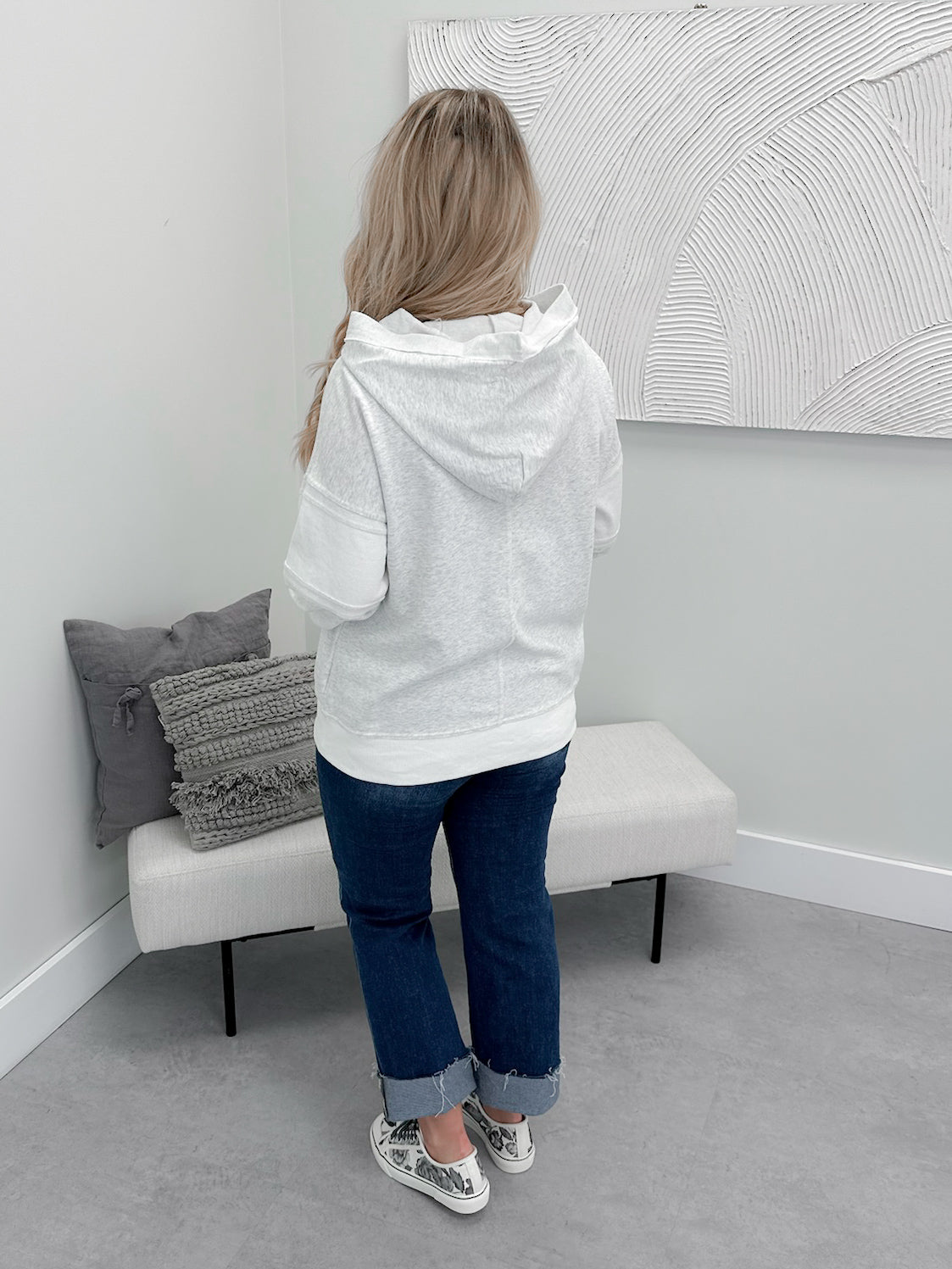 Cordelia Pullover in Heather Grey - Small