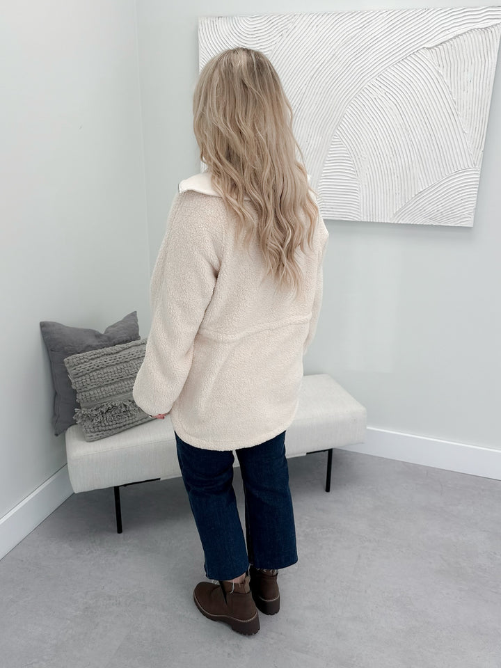 Townley Teddy Jacket Cream